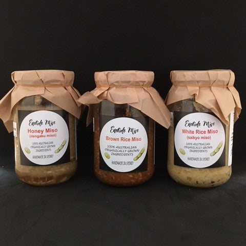 Miso Mix Pack (300g x 3)- Brown Rice Miso, Honey Miso, Saikyo Miso